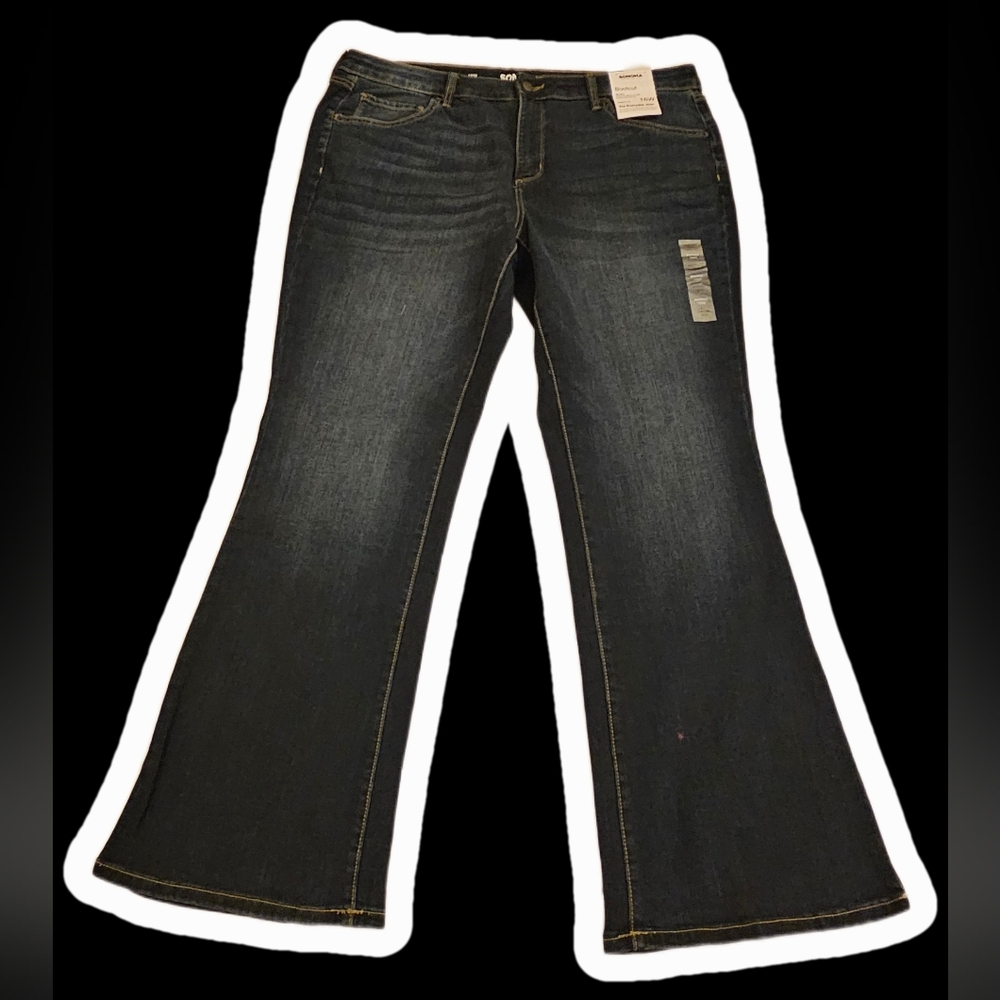 Women's Dark Blue Flared Jeans